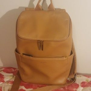 "Brave" Faux Leather Backpack